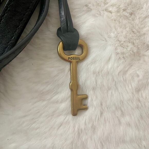 FOSSIL Leather Snakeskin Print Crossbordy Bag - Picture 3 of 8